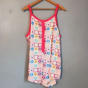 🛍️5/$20🛍️ Shein One Piece Sleepwear Floral Hippie 4XL